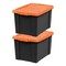 IRIS USA Lockable Heavy Duty Plastic Storage Bins Container with Lids and Secure Latching Buckles